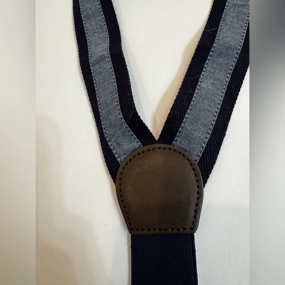 Boys Gymboree Navy Blue Clip-on Suspenders Size 6+